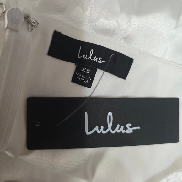 Lulus On the Dancefloor White Jacquard Fringe One-Shoulder Midi Dress - Picture 7 of 8